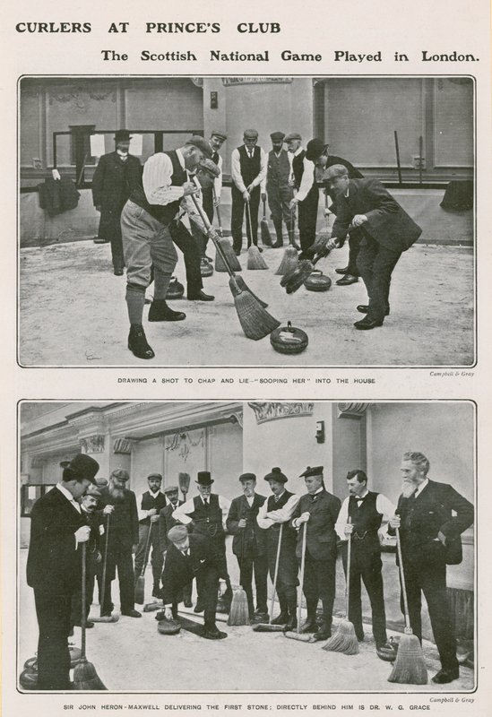 Curlers Princes Clubissa, Skotlannin kansallispelissä Lontoossa tekijältä English Photographer