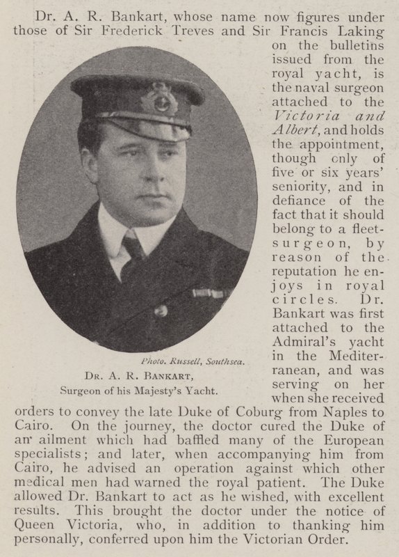 Dr A R Bankart, Hänen Majesteetin Yachtin kirurgi tekijältä English Photographer