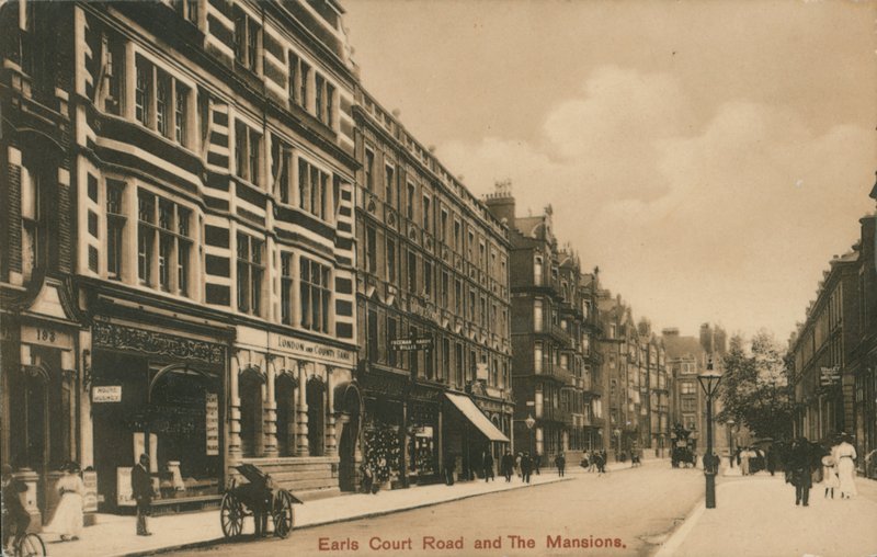 Earls Court Road ja The Mansions, Lontoo tekijältä English Photographer