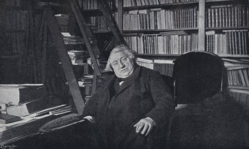 Ernest Renan tutkimuksessaan (m/w kuva) tekijältä English Photographer