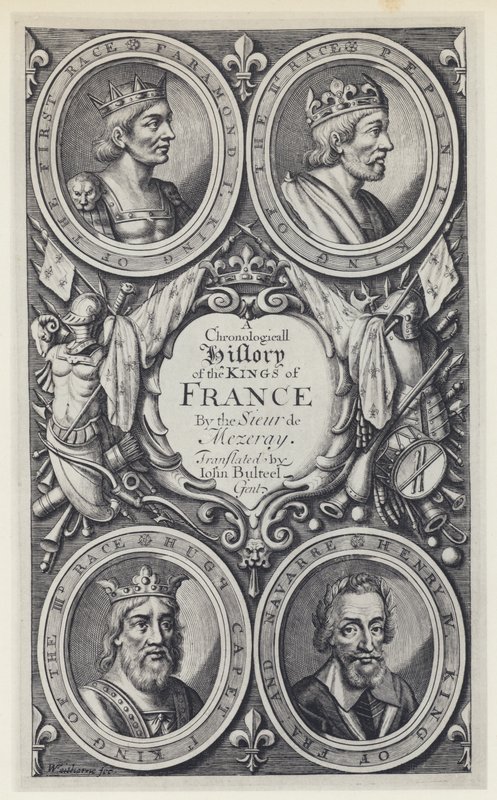 F Eudes de Mezeray, A Chronologicall History of the Kings of France, Tr J Bulteel, T N for T Basset, jne. 1683 (s/w-valokuva). tekijältä English Photographer
