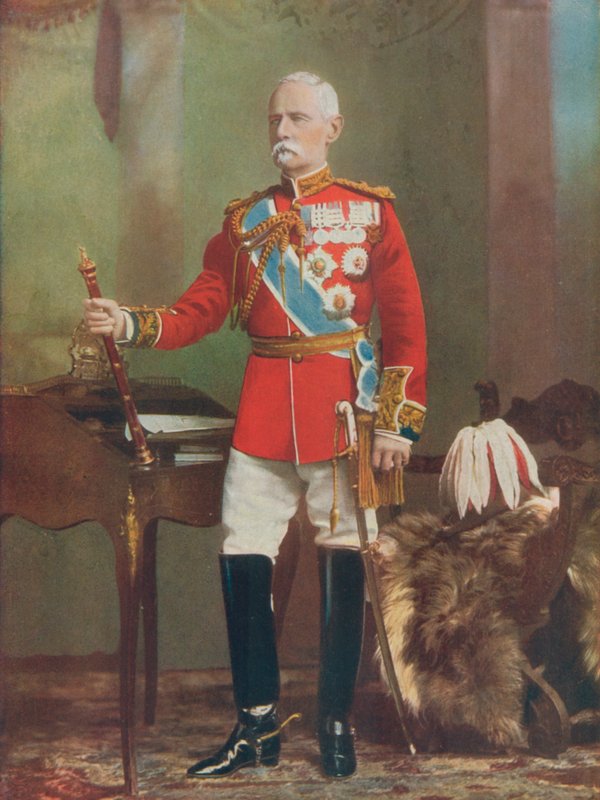 Kenttämarsalkka Lord Roberts. Marsalkka Etelä-Afrikan joukkojen ylipäällikkönä tekijältä English Photographer