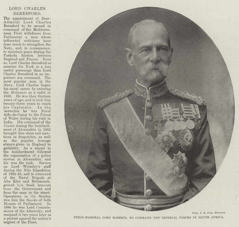 Kenttämarsalkka Lord Roberts komentamaan keisarillisia joukkoja Etelä-Afrikassa tekijältä English Photographer