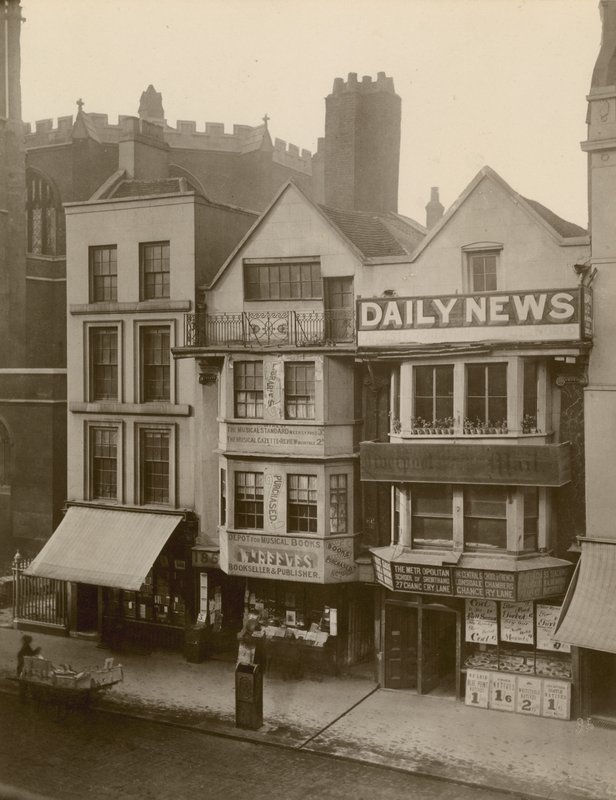 Fleet Street, Lontoo; pohjoispuolella, jossa on 184-186 Fleet Street tekijältä English Photographer