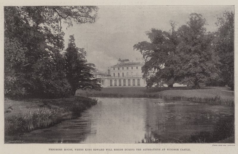 Frogmore House, jossa kuningas Edward asuu Windsorin linnan muutosten aikana tekijältä English Photographer