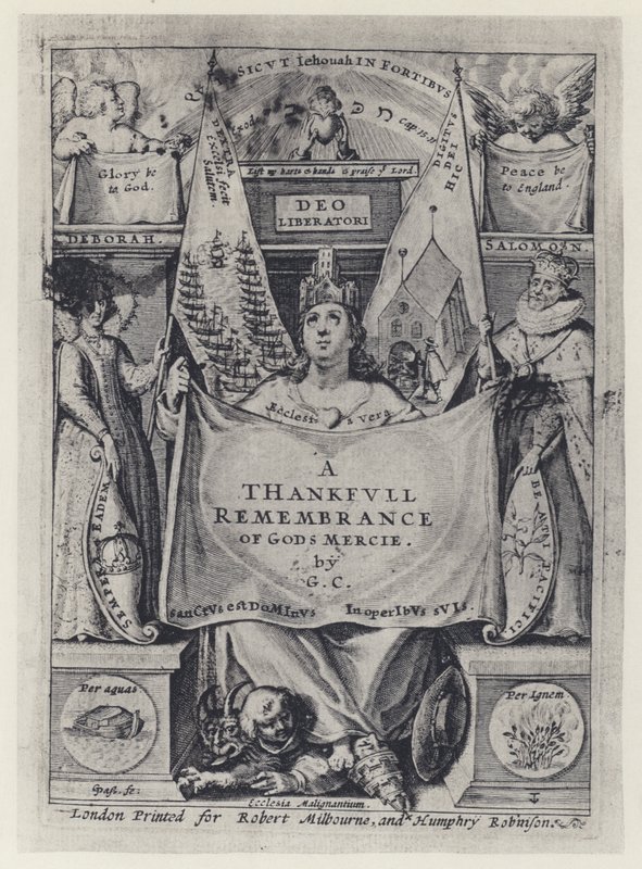 G Carleton, A Thanksfull Remembrance, R Mylbourn ja H Robinson 1624 (b/w kuva) tekijältä English Photographer