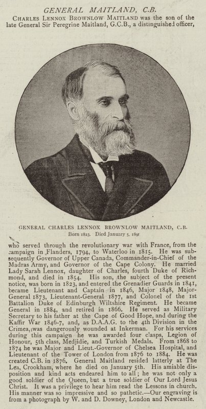 Kenraali Charles Lennox Brownlow Maitland, CB tekijältä English Photographer