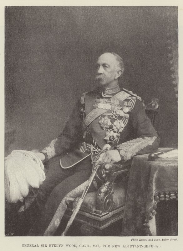 Kenraali Sir Evelyn Wood, GCB, VC, uusi kenraaliadjutantti tekijältä English Photographer