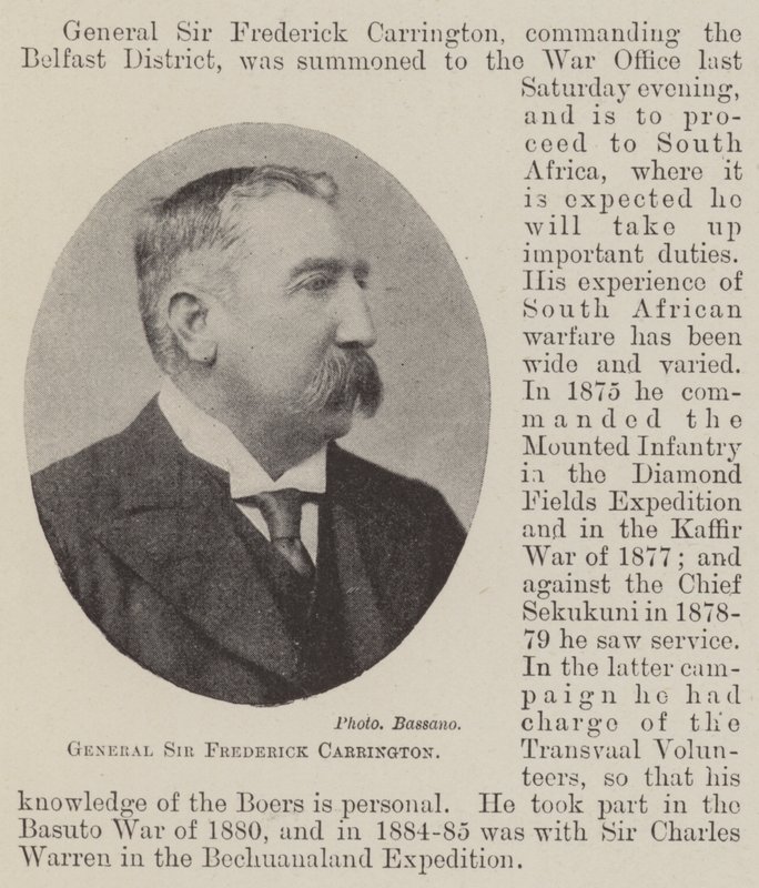 Kenraali Sir Frederick Carrington tekijältä English Photographer