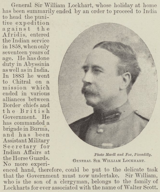 Kenraali Sir William Lockhart tekijältä English Photographer