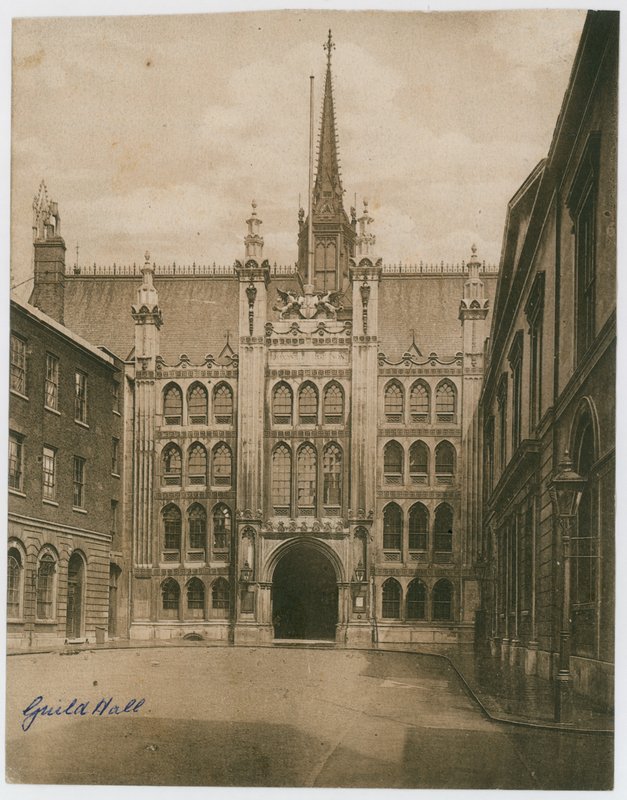 Guildhall, Lontoo. Viktoriaaninen valokuva tekijältä English Photographer