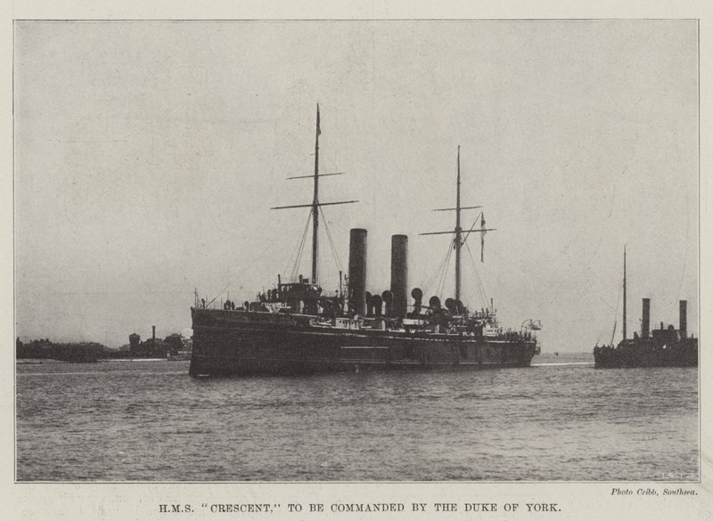 HMS Crescent, jota johtaa Yorkin herttua tekijältä English Photographer