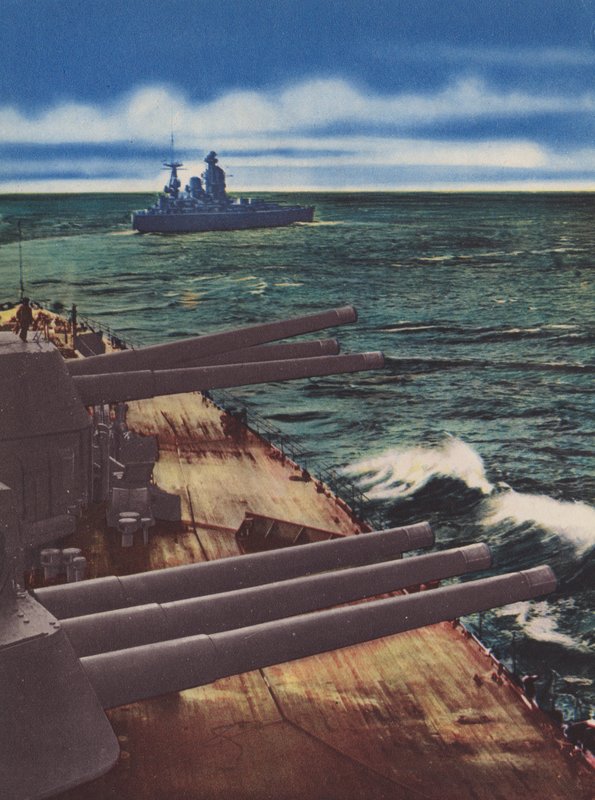 HMS Nelson ja HMS Rodney (värillinen kuva) tekijältä English Photographer