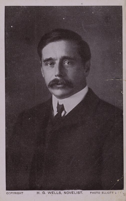 H G Wells (1866-1946), englantilainen kirjailija tekijältä English Photographer
