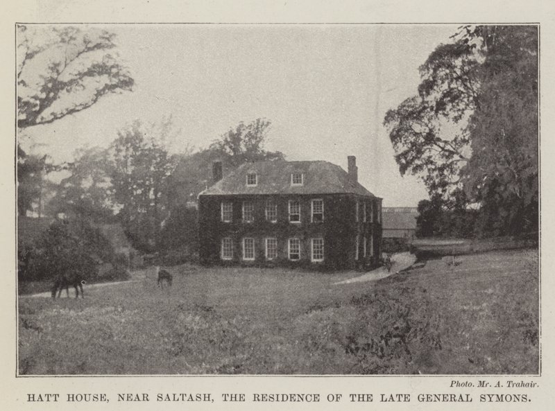 Hatt House, lähellä Saltashia, edesmenneen kenraali Symonsin asuinpaikkaa tekijältä English Photographer