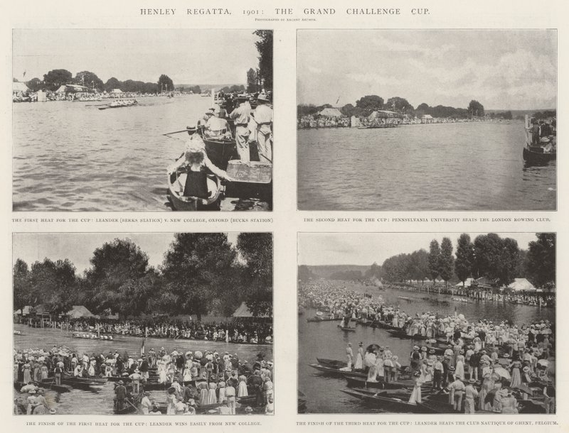 Henley Regatta, 1901, Grand Challenge Cup tekijältä English Photographer