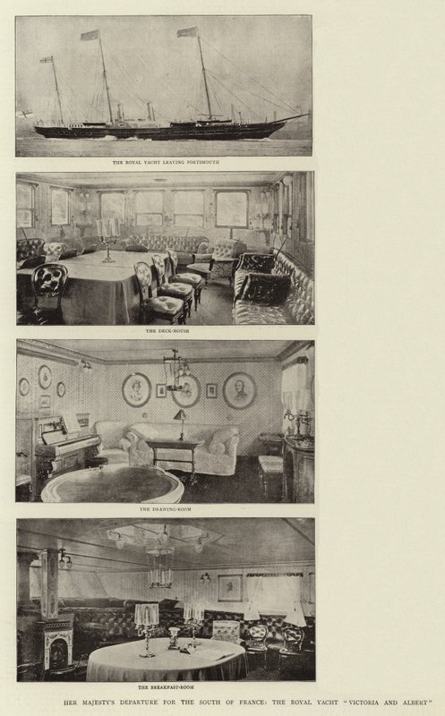 Hänen Majesteettinsa lähtö Etelä-Ranskaan, Royal Yacht Victoria and Albert tekijältä English Photographer