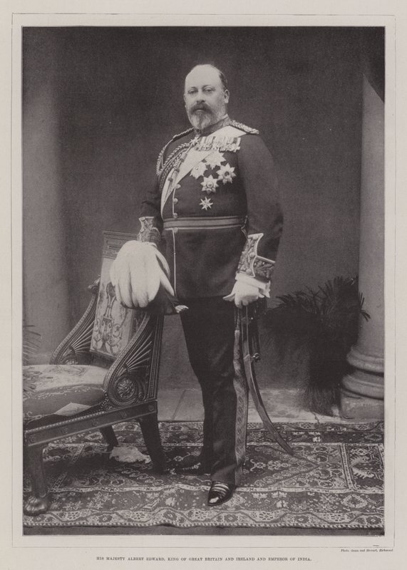 Hänen Majesteettinsa Albert Edward, Ison-Britannian ja Irlannin kuningas ja Intian keisari tekijältä English Photographer