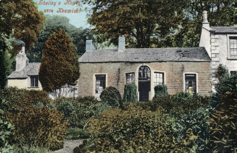 Englantilaisen romanttisen runoilijan Percy Bysshe Shelleyn koti Keswickissä, Cumbriassa tekijältä English Photographer