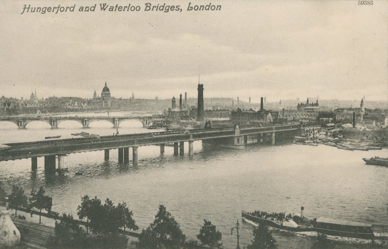 Hungerford ja Waterloo Bridges, Lontoo tekijältä English Photographer