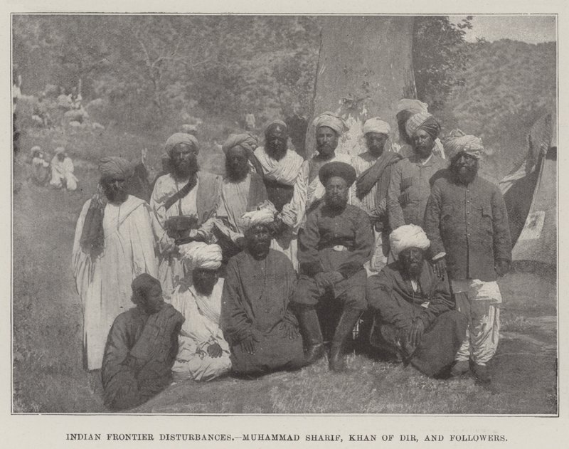 Indian Frontier Disturbances, Muhammad Sharif, Khan of Dir ja Followers tekijältä English Photographer