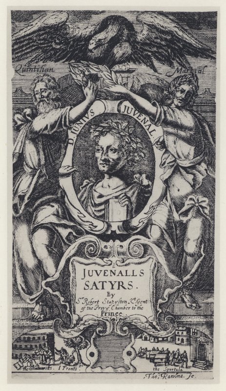 Juvenal, Satyrs, Tr Sir R Stapleton, H Moseley 1647 (b/w valokuva) tekijältä English Photographer