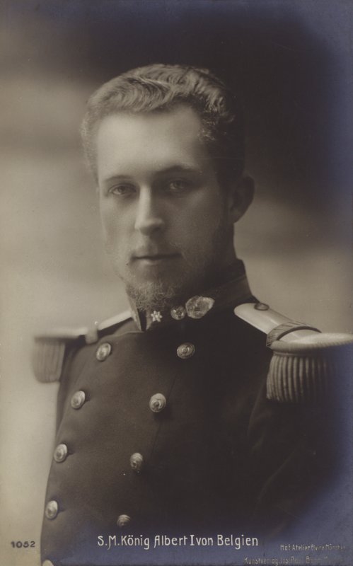 Belgian kuningas Albert I (s/w-kuva) tekijältä English Photographer