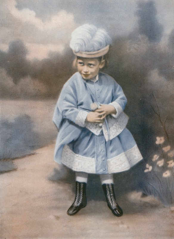 Kuningas Yrjö V pienenä lapsena, Sandringham, Norfolk, 1868 tekijältä English Photographer