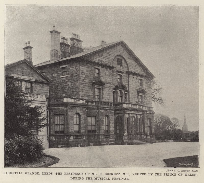 Kirkstall Grange, Leeds, kansanedustajan E Beckettin asuinpaikka, Walesin prinssi vieraili musiikkifestivaalin aikana tekijältä English Photographer