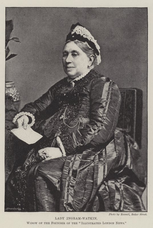 Lady Ingram-Watkin, Illustrated London Newsin perustajan leski tekijältä English Photographer