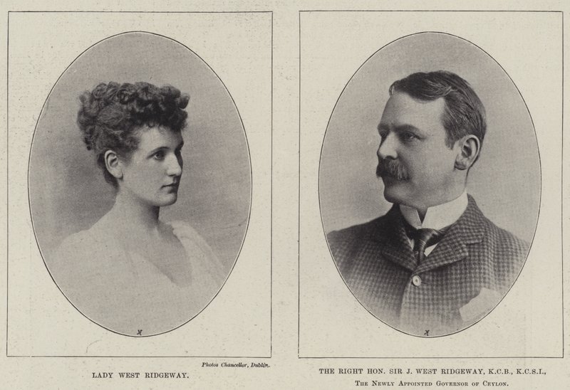 Lady West Ridgeway ja oikea herra Sir Joseph West Ridgeway tekijältä English Photographer