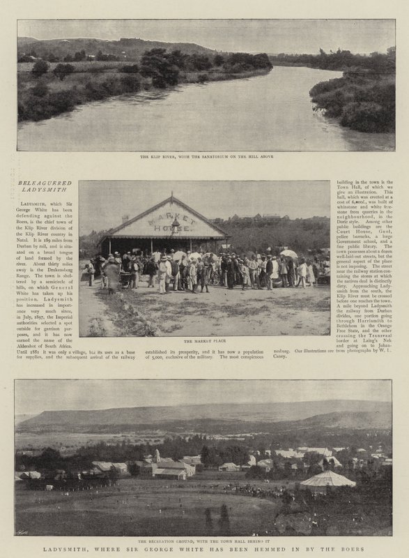 Ladysmith, jossa buurit ovat päättäneet Sir George Whiten tekijältä English Photographer