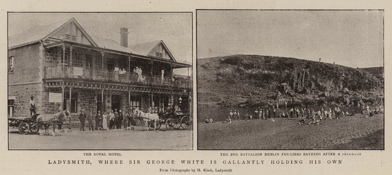 Ladysmith, jossa Sir George White pitää uljaasti omaansa tekijältä English Photographer