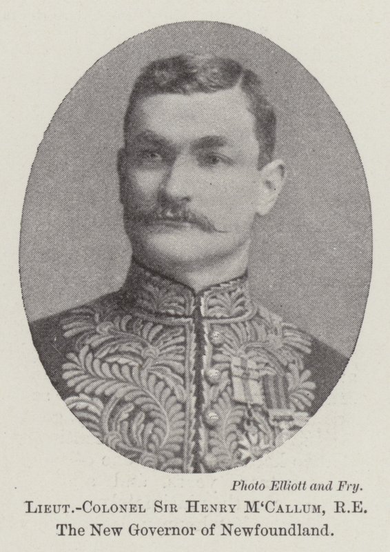 everstiluutnantti Sir Henry MCallum, RE, Newfoundlandin uusi kuvernööri tekijältä English Photographer