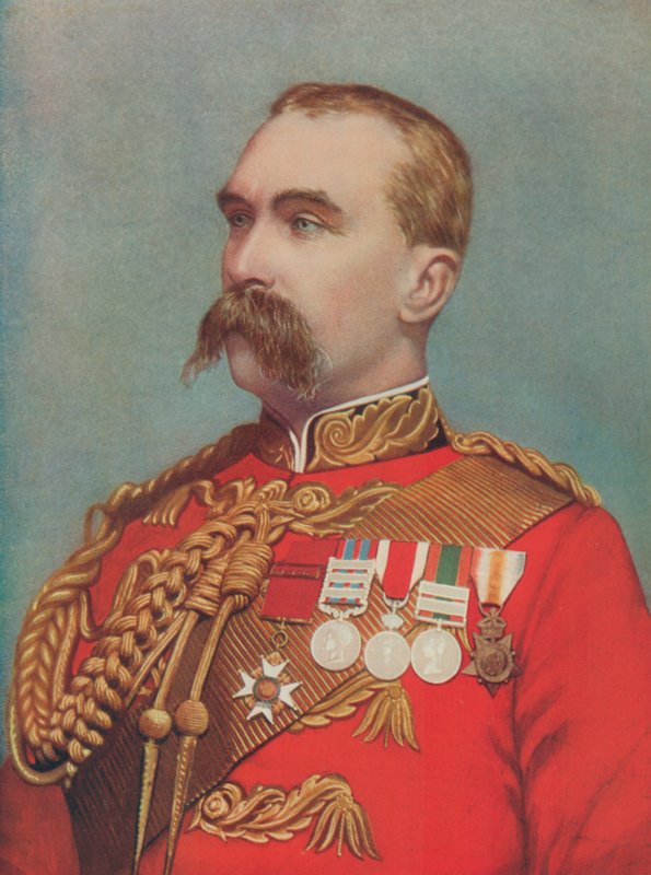 Kenraaliluutnantti Sir Alfred Gaselee. Britannian joukkojen komento Kiinassa tekijältä English Photographer
