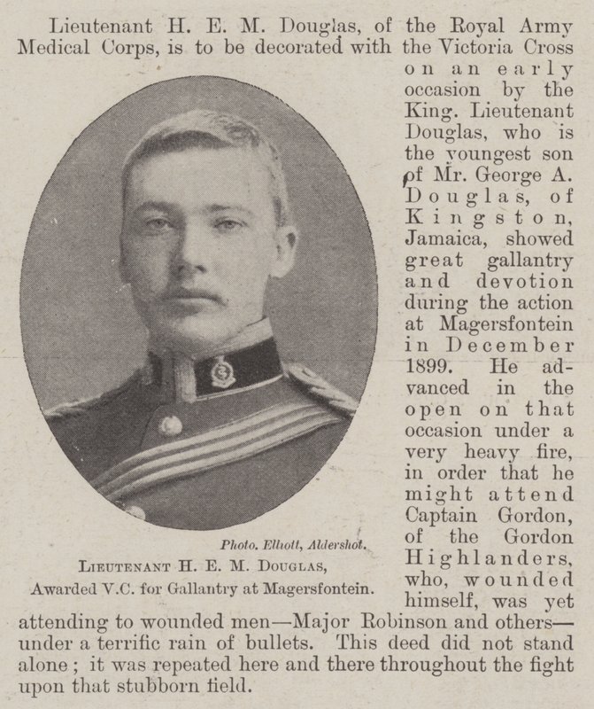 Luutnantti H E M Douglas, palkittu VC urheudesta Magersfonteinissa tekijältä English Photographer