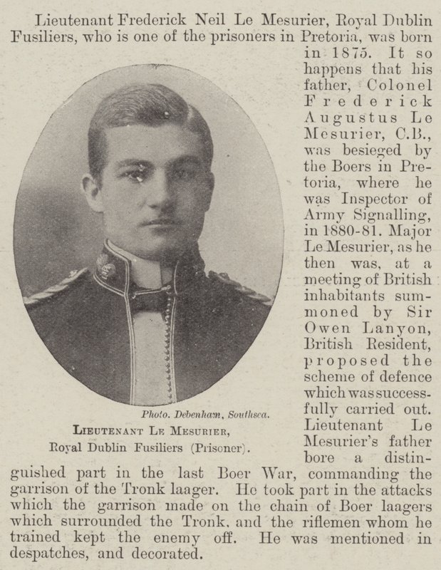 Luutnantti Le Mesurier, Royal Dublin Fusiliers (vanki) tekijältä English Photographer
