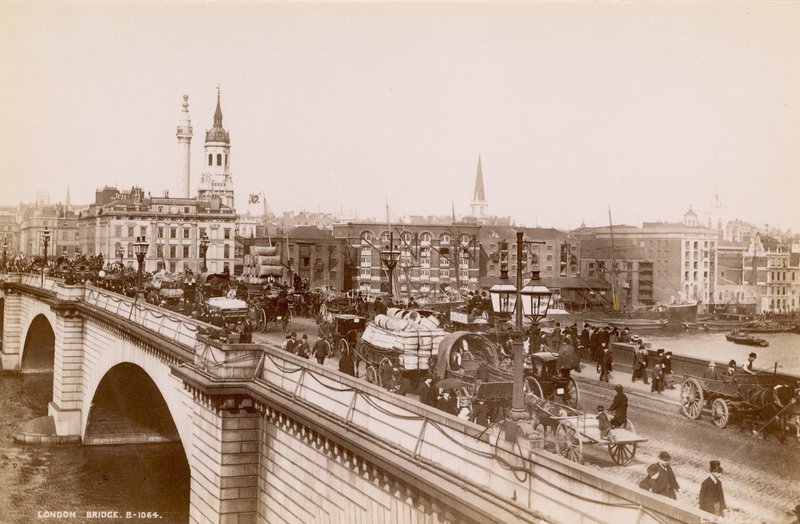 London Bridge, 1800-luvun loppupuoli tekijältä English Photographer