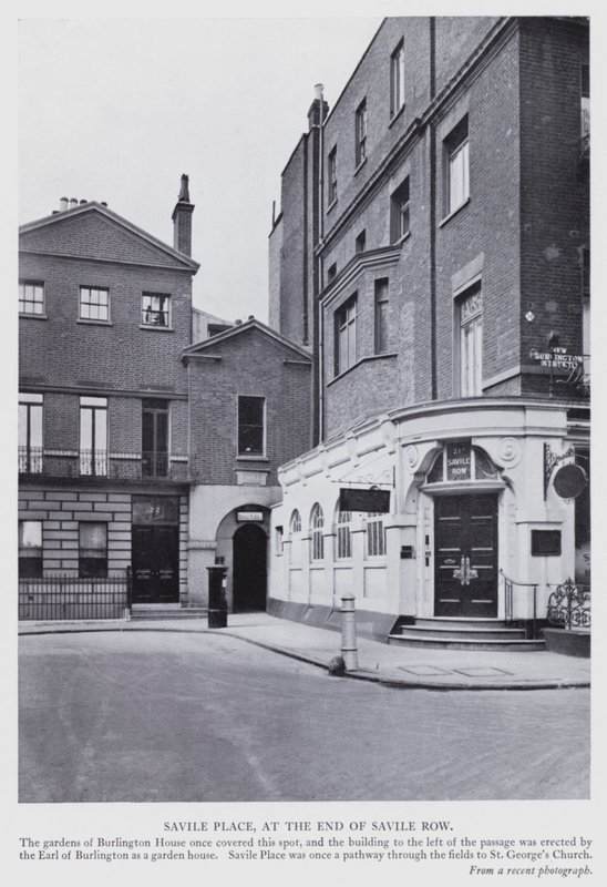 Lontoo: Savile Place, Savile Row