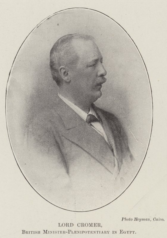 Lordi Cromer, Britannian täysivaltainen ministeri Egyptissä tekijältä English Photographer