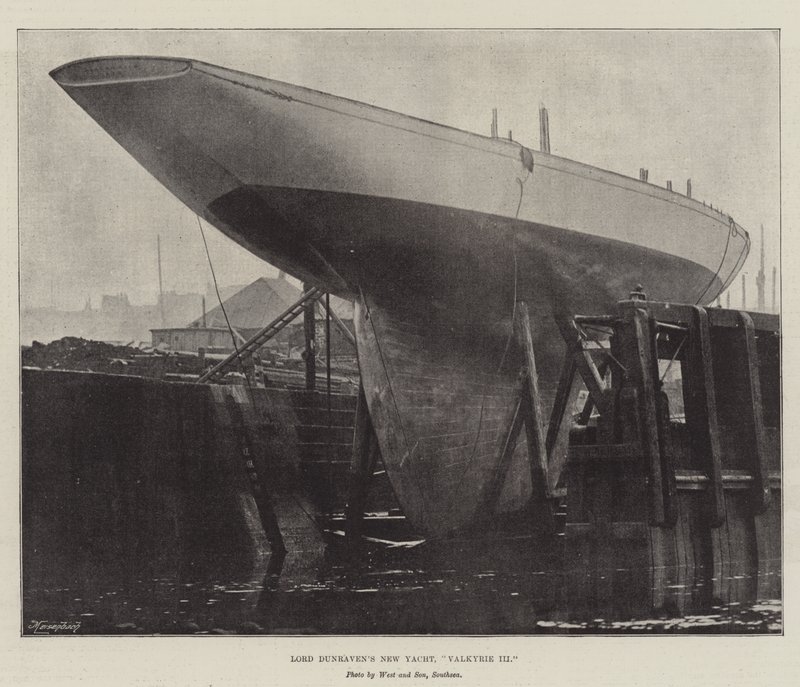 Lord Dunravens New Yacht, Valkyrie III tekijältä English Photographer
