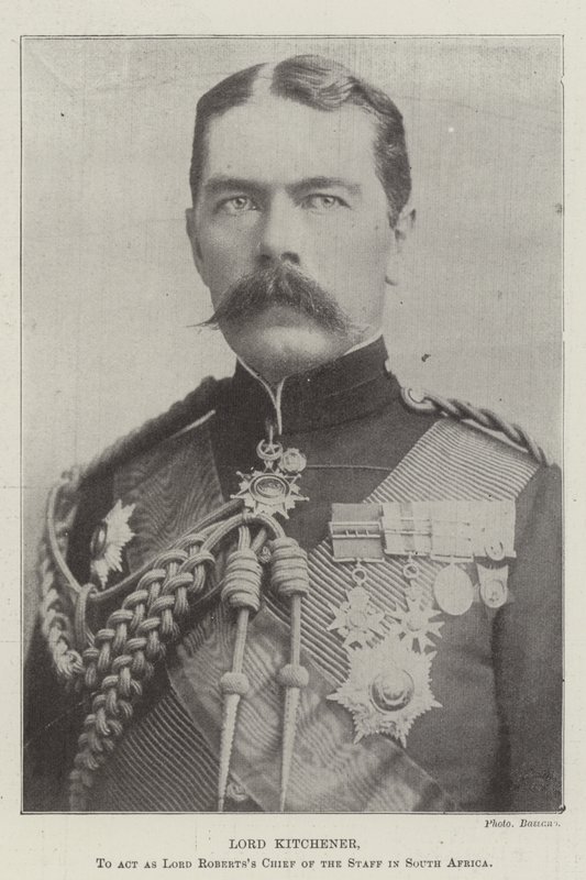 Lord Kitchener toimii Lord Robertsin esikuntapäällikkönä Etelä-Afrikassa tekijältä English Photographer