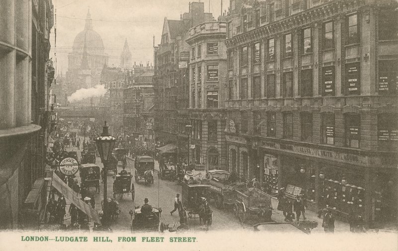 Ludgate Hill Lontoon Fleet Streetiltä tekijältä English Photographer