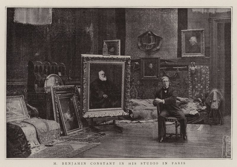 M Benjamin Constant studiossaan Pariisissa tekijältä English Photographer