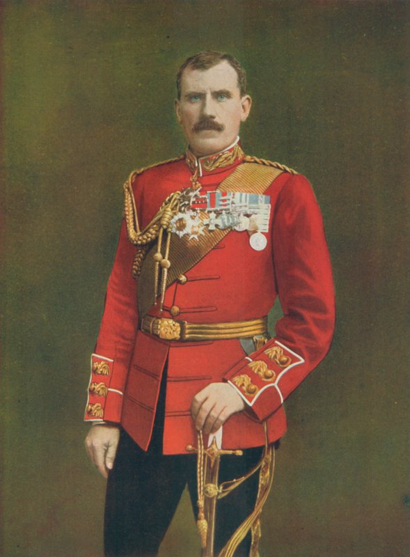 Kenraalimajuri Hector A. MacDonald. Komentaa 3. (Highlandin) prikaatia lordi Methuenin kanssa. tekijältä English Photographer