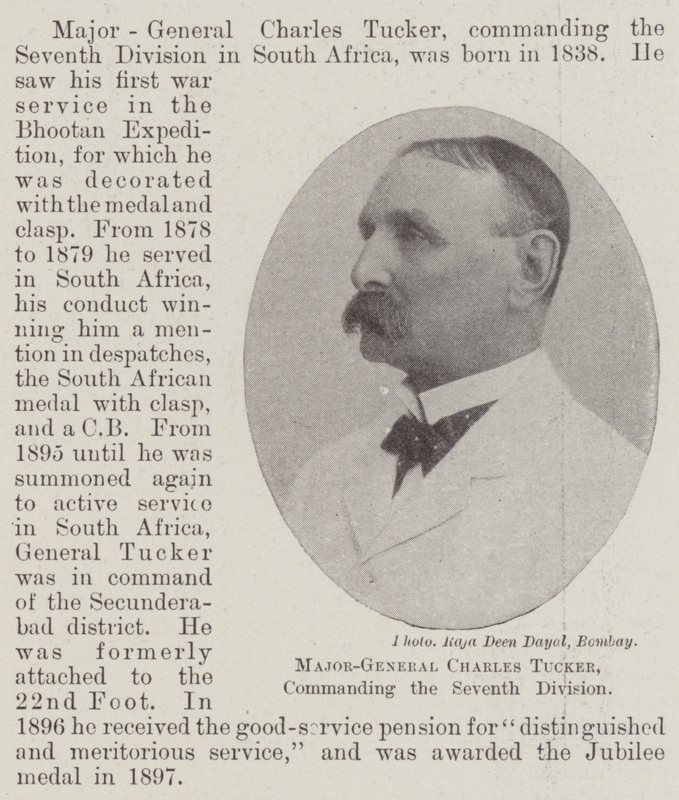 Kenraalimajuri Charles Tucker, seitsemännen divisioonan komentaja tekijältä English Photographer