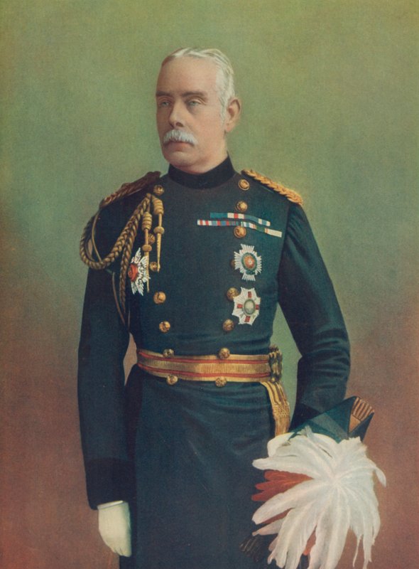 Kenraalimajuri Sir J. C. McNeill. Kysymys kuningattarelle H. M.:lle tekijältä English Photographer