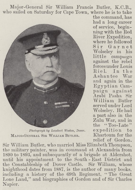 Kenraalimajuri Sir William Butler tekijältä English Photographer