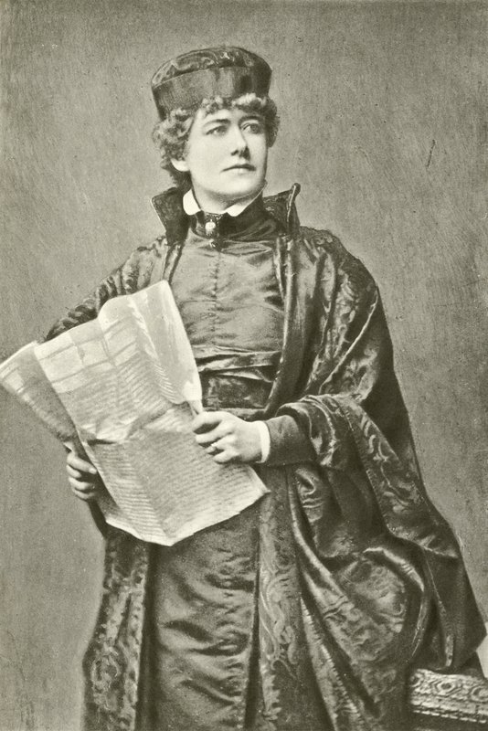 Miss Ellen Terry hahmona Portia (syväpaino) tekijältä English Photographer
