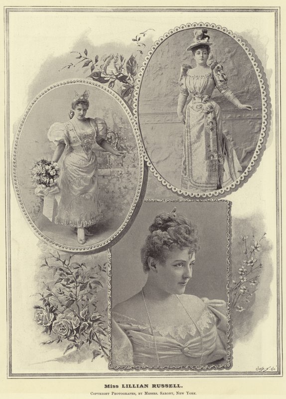 Neiti Lillian Russell tekijältä English Photographer